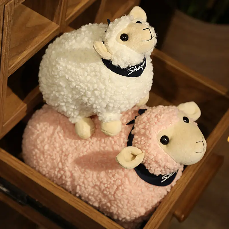 New Kawaii Rock Sheep Lamb Plush Toy Soft Lamb Pillow Lamb Stuffed Animal For Girls Boys Gifts