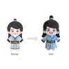 Lovely Stand Up Custom Plush Dolls Custom Korean Star Doll Kpop Plush Idol Doll