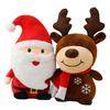 Cute Deer Santa Claus Snowman Children Stuffed Decoration Reindeer Doll Christmas Plush Toy Gift For Kids