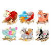 Small Kids Animal Shaped Chair Rocking Horse Kids Plush Toys Soft Toddler Toys