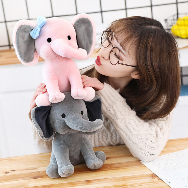 NEW Cute Plush And Stuffed Baby Elephants Toys With Big Ears Colorful Soft Toy Plush Elephant