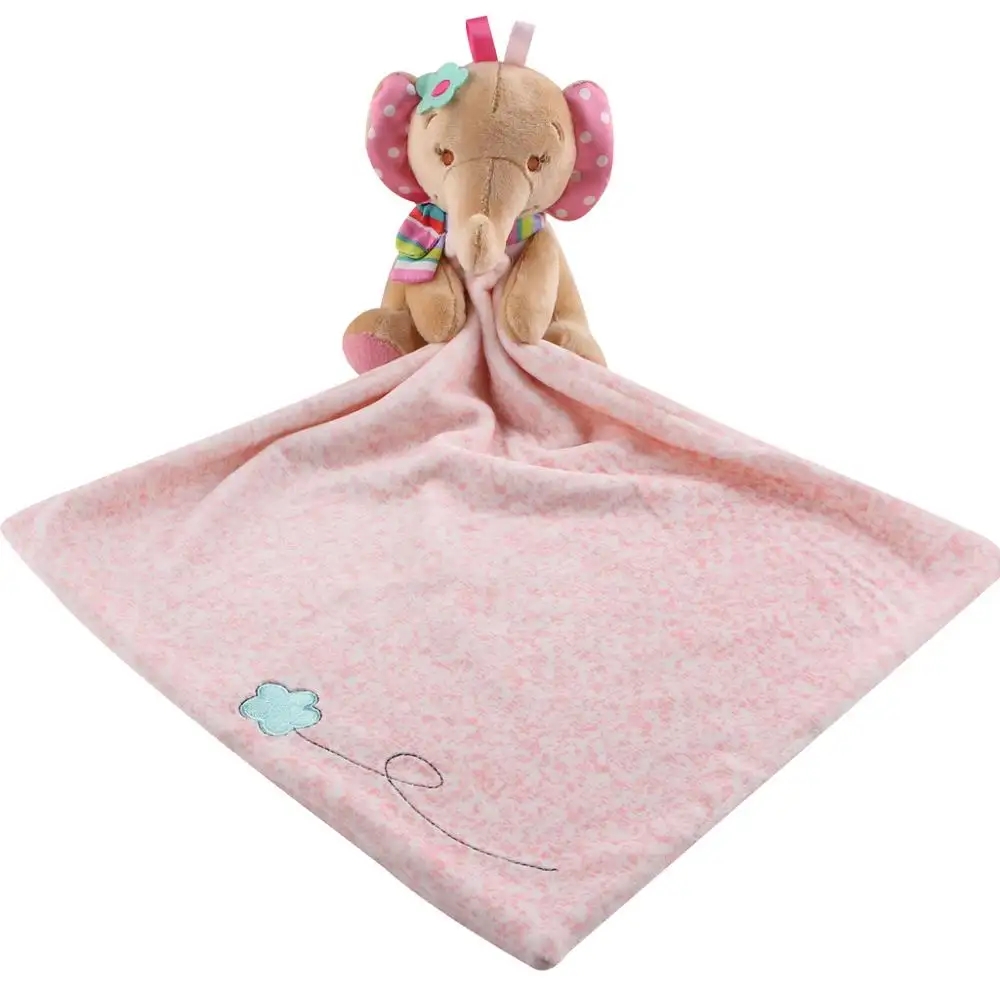 Factory Wholesale Cheap Cute Bear Head Comforter Blanket Bed Baby Comforter Toy