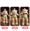 Customized Big Large Brown Size Soft Cuddly Plush Stuffed Toys Giant Teddy Bear Huge
